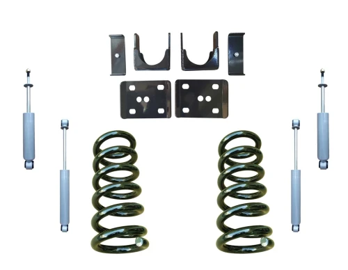 1988-1998 Chevrolet C1500 2WD 3"/6" Coil Lowering Kit + Shocks