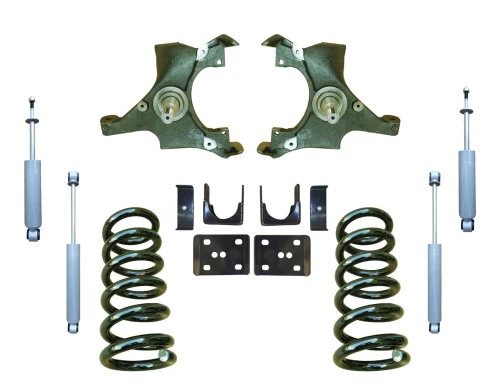 1988-1998 GMC C1500 2WD 5"/6" Spindle + Coil Lowering Kit + Shocks