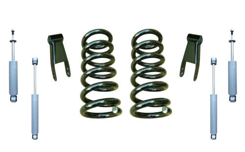 1988-1998 GMC C1500 2WD 2" Front / 1-2" Rear Coil Lowering Kit + Shocks