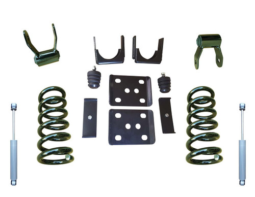 2007-2013 Chevrolet Silverado 1500 V8 3"/6" Lowering Kit + Rear Shocks