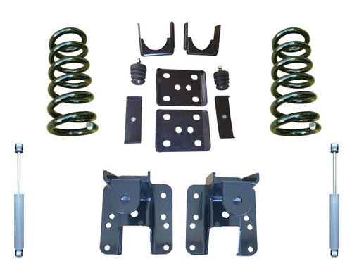 2007-2013 Chevrolet Silverado 1500 V8 3"/5-6" Adjustable Lowering Kit + Rear Shocks
