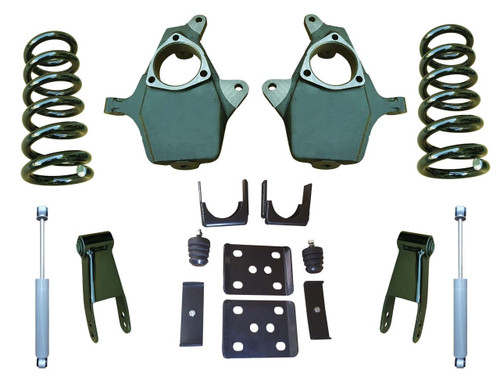 2007-2013 GMC Sierra 1500 V8 5"/8-9" Adjustable Lowering Kit + Rear Shocks