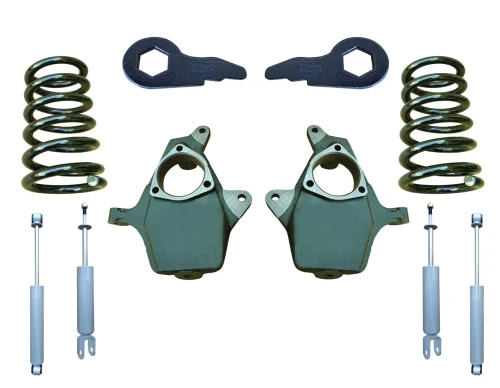 2000-2006 GMC Yukon 4" Front / 4" Rear Lowering Kit + Front & Rear Shocks | Trekline 1450DR017