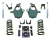 2014-2018 Chevrolet Silverado 1500 V8 4"/6" Lowering Kit + Rear Shocks