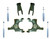 1992-1999 Chevrolet Suburban / Tahoe 2" Front / 1"-2" Rear Adjustable Lowering Kit + Front & Rear Shocks | Trekline 1355DR006