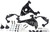 1999 - 2006 Chevrolet Silverado 1500 2WD 4" Drop Arms SET (Uppers / Lowers)