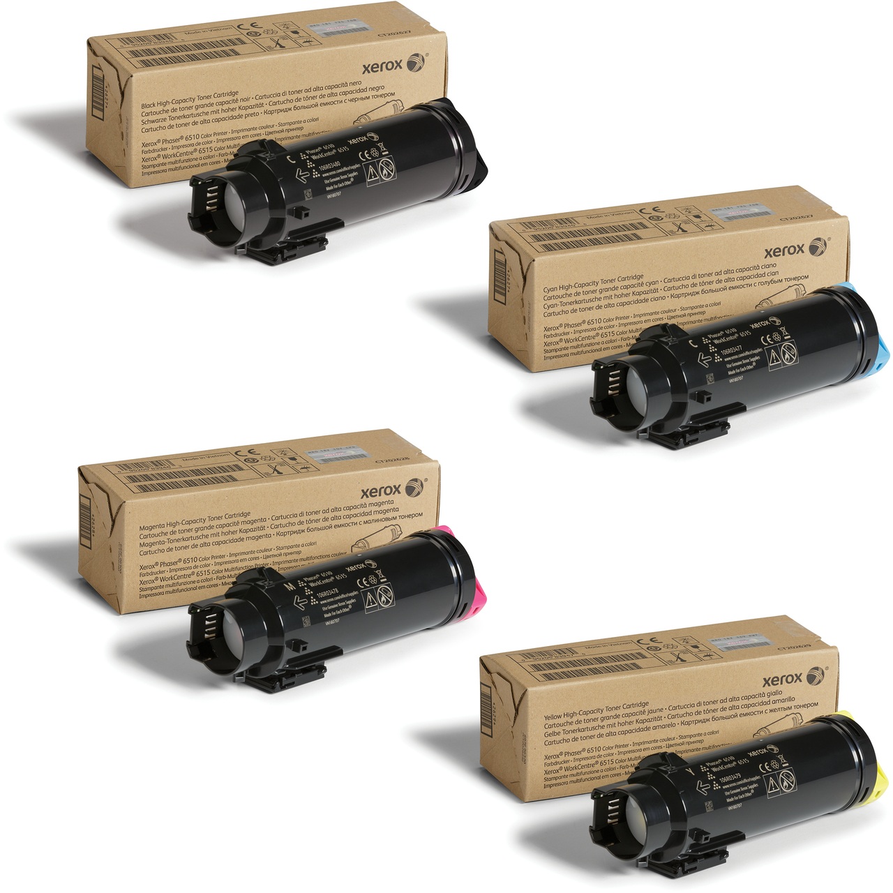 106R03479 Giallo Toner Compatibile con Xerox WorkCentre 6515, Phaser 6510 -2.4k