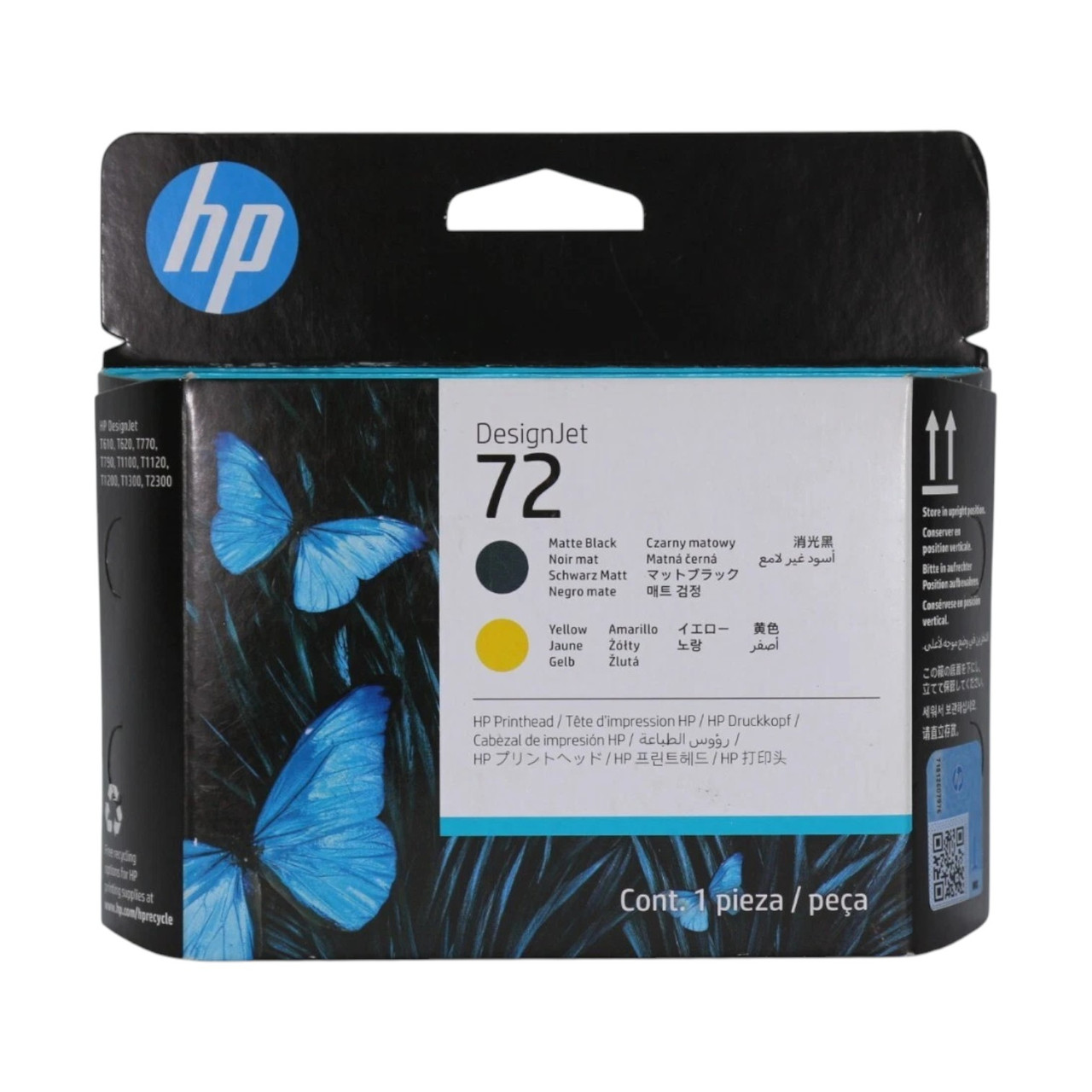 C9384A | 72 | Original HP Printhead (Two-Color Pack) - Yellow