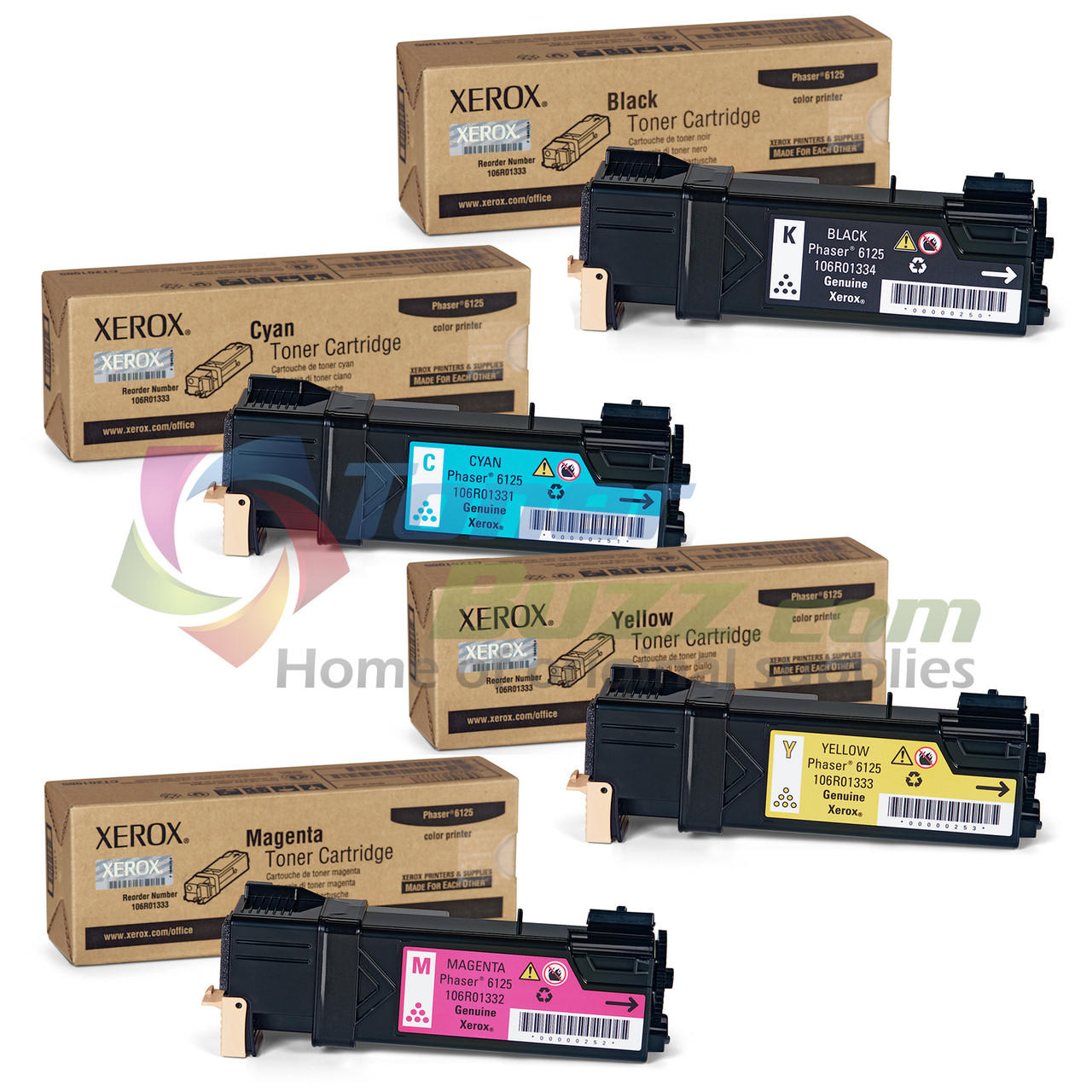 XEROX PHASER 6125 Toner Laser Noir - 106R01334