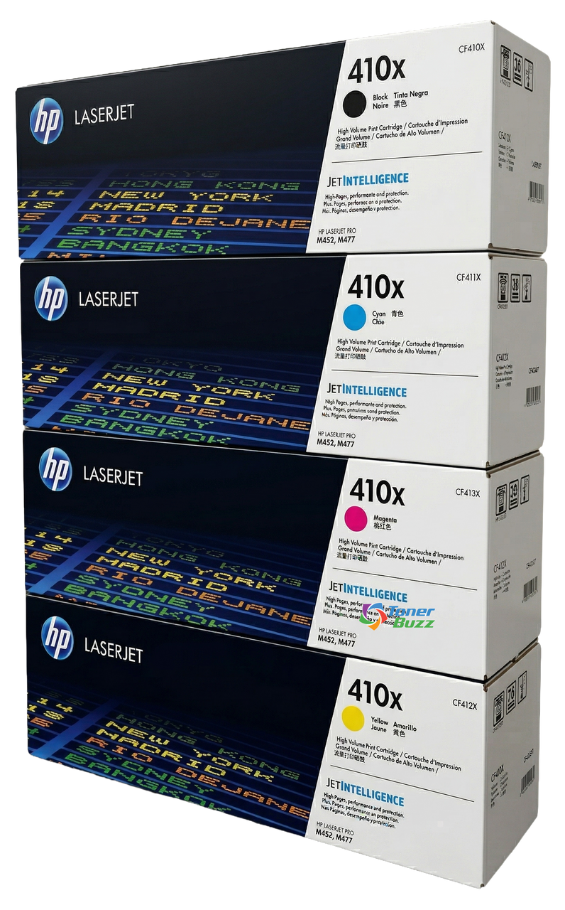 HP 410X SET (OEM) | 4-Pack | Original HP High-Yield Toner