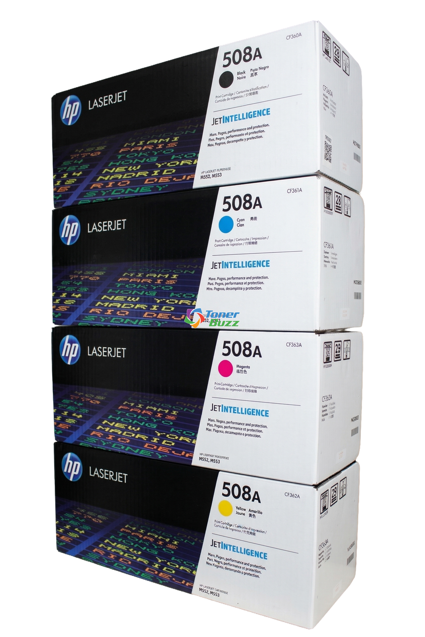 HP 508A SET (OEM) | 4-Pack | Original HP Toner Cartridges - Black