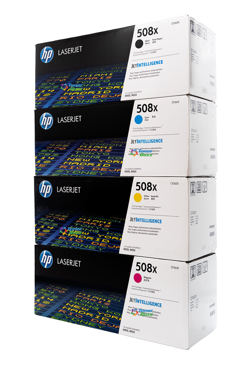 HP 508X SET (OEM) | 4-Pack | Original HP High-Yield Toner 