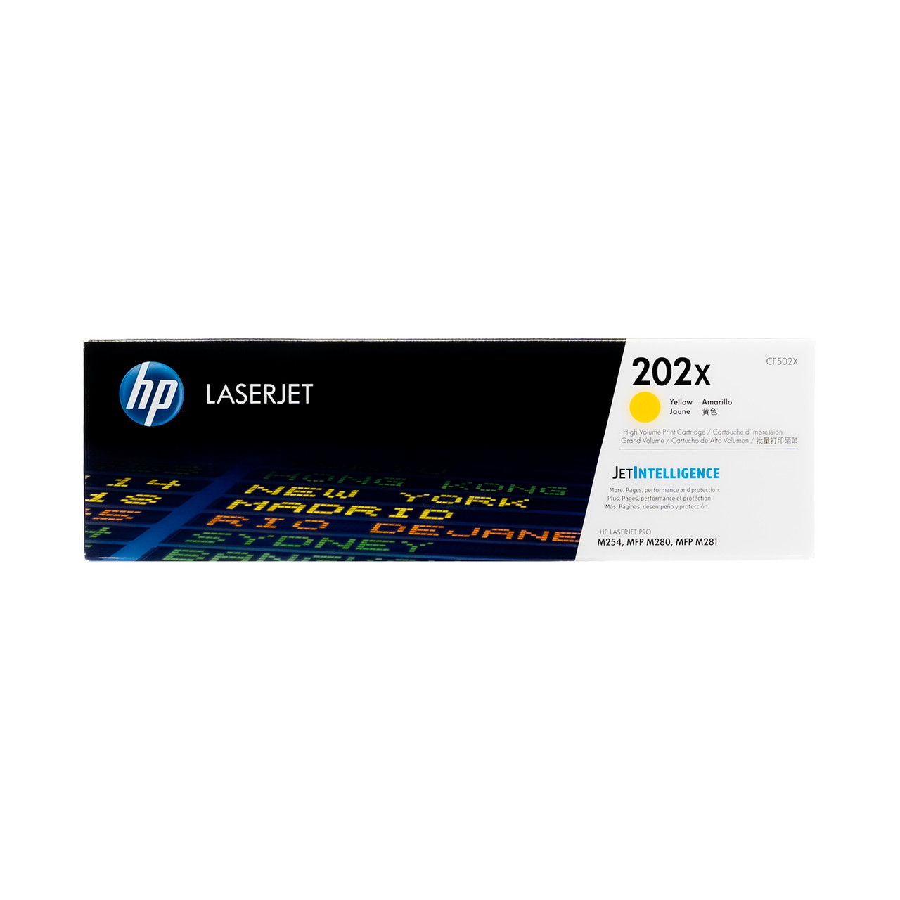 HP 202X Yellow | CF502X | Original HP Toner Cartridge – High Yield