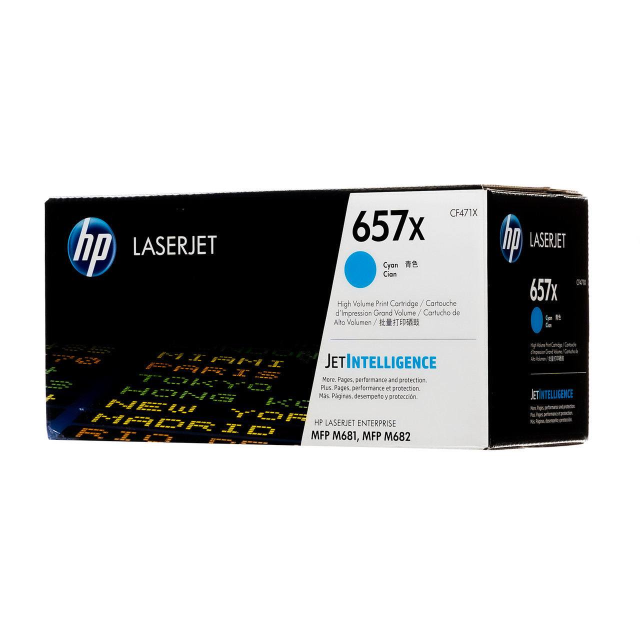 Original HP 657X Cyan CF471X HighYield LaserJet Toner Cartridge