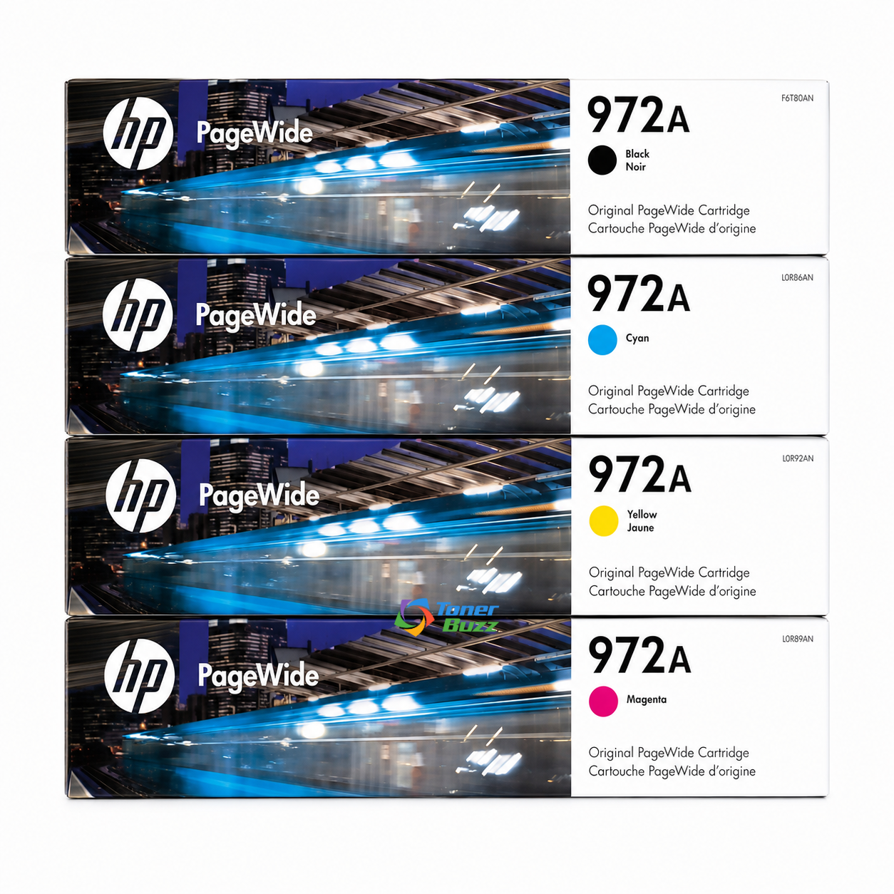 HP 972A SET | F6T80AN, L0R86AN, L0R89AN, L0R92AN | Original HP