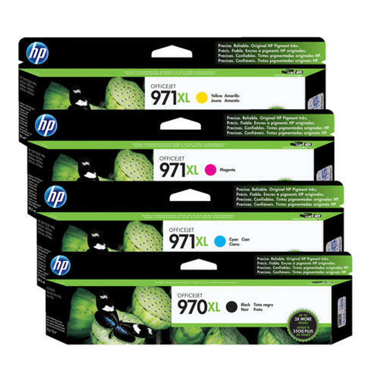 hp - 【jicom】hp 970XL 971XL HP 970XL 971XL SET | Original HP Ink Cartridge - Black, Cyan