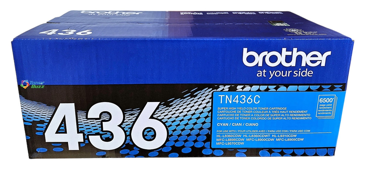 Brother TN-436 | Original Cyan Super High-Yield Toner - Toner Buzz Brother TN-436 | Original Cyan Super High-Yield Toner - Toner Buzz