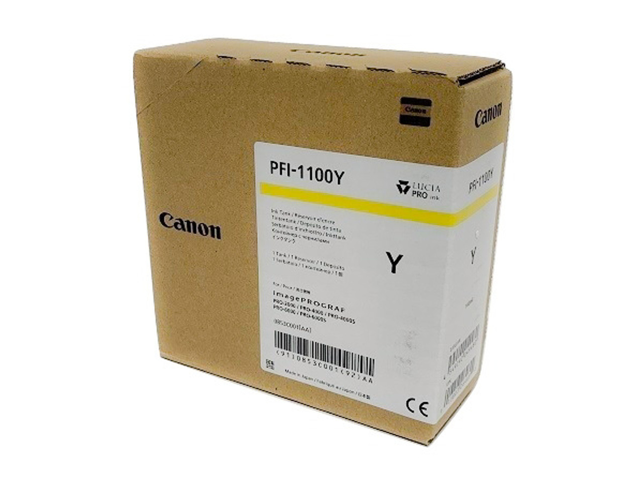 0853C001 | Canon PFI-1100 | Original Canon Ink Cartridge - Yellow