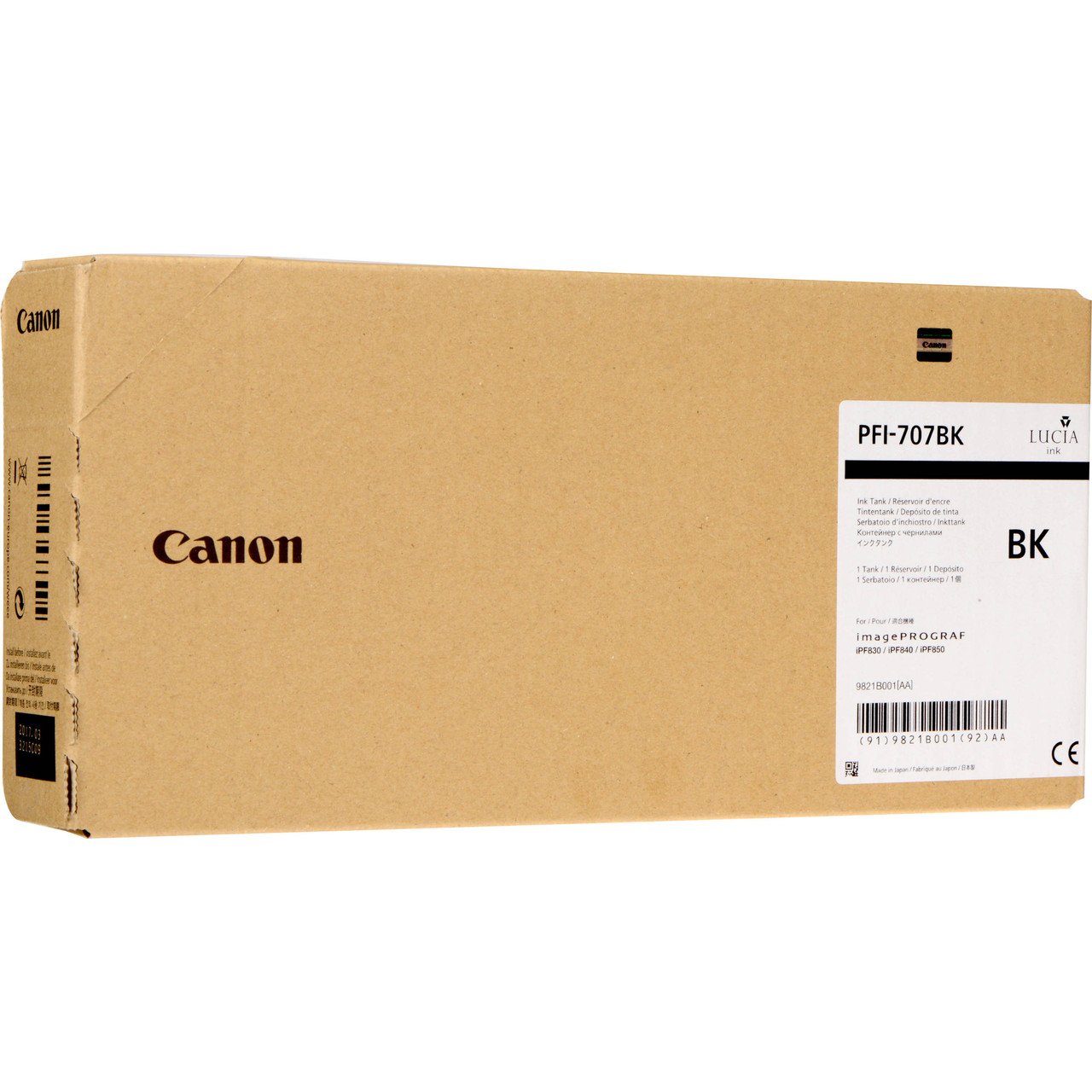 9821B001 Canon PFI-707 Original Canon Ink Cartridge – Black Toner Buzz
