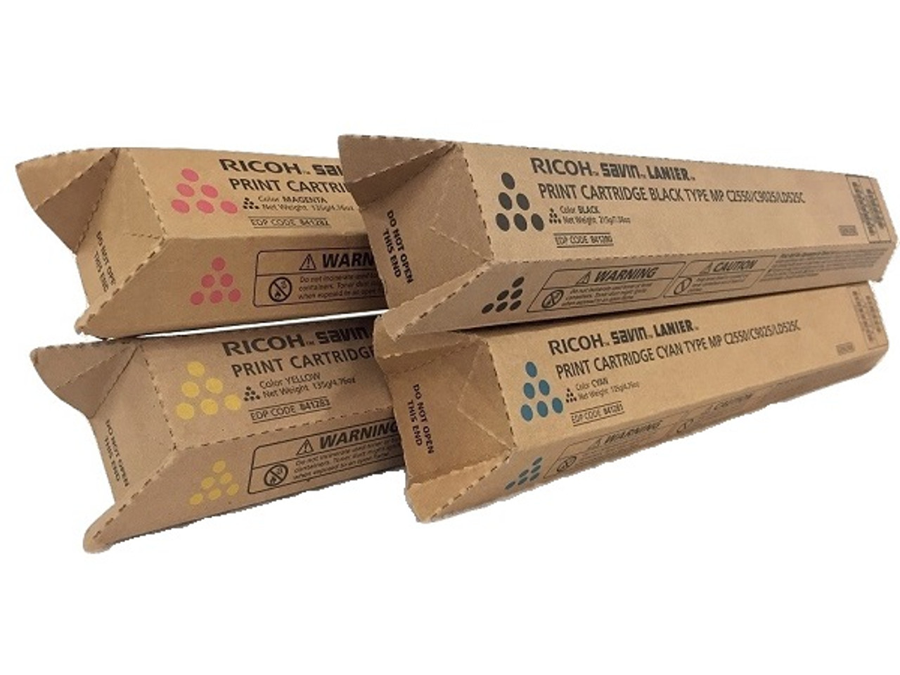 Ricoh Set 841280, 841281, 841282, 841283 | Original Ricoh Laser Toner Cartridges – Black, Cyan, Magenta, Yellow - Toner