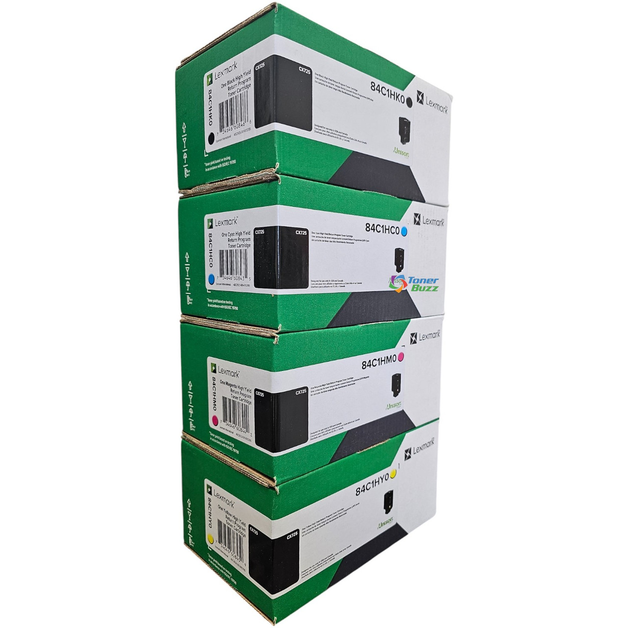 Lexmark Set | 84C1HC0, 84C1HK0, 84C1HM0, 84C1HY0 | Original