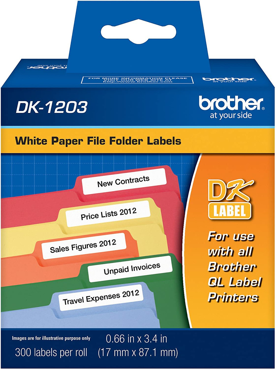 KCMYTONER Brother DK-1203 Rollos de etiquetas de Ecuador KCMYTONER Brother DK-1203 Rollos de etiquetas de Ecuador