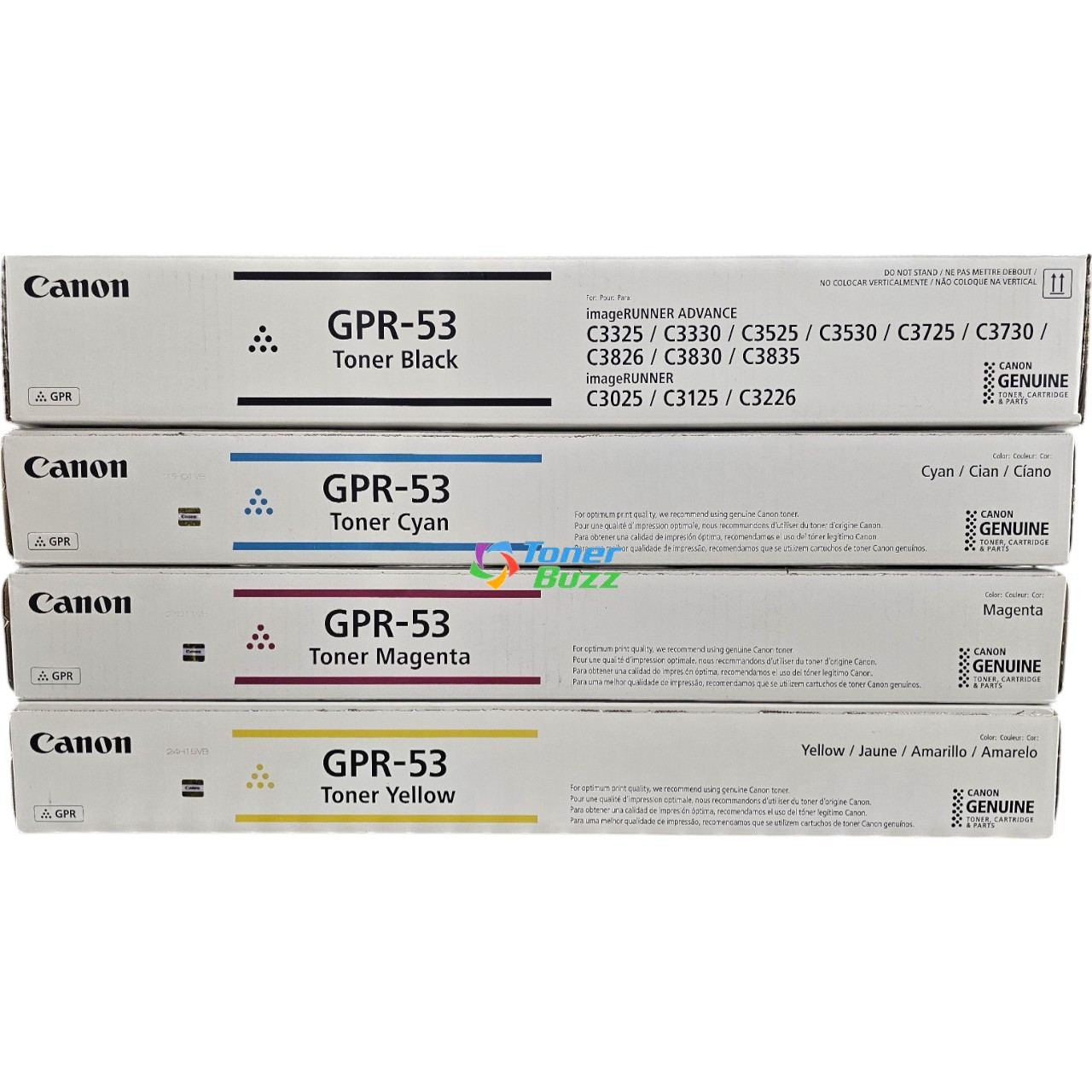 Canon GPR-53 Set | 4-Pack Original Toner Combo | All Colors
