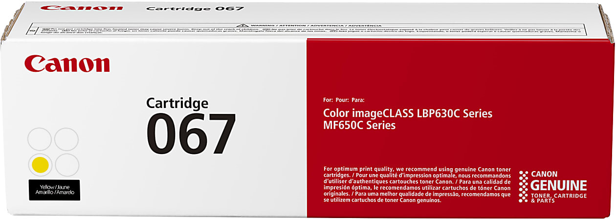 Canon 067 Original Yellow Toner Cartridge (5099C001AA) - Toner Buzz