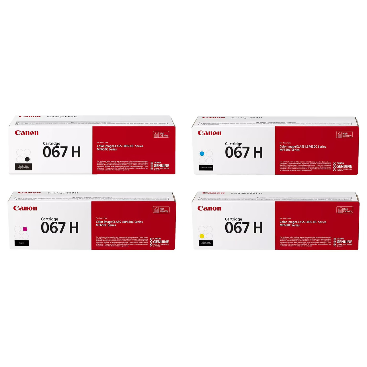 Canon 067H Set | Original Canon High-Yield Toner Cartridges