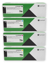 Lexmark Set | C341XK0, C341XC0, C341XY0, C341XM0 | Original Lexmark Extra High-Yield Toner Cartridges – Black, Cyan, Magenta, Yellow