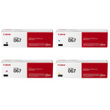 Canon 067 Set | 5102C001, 5101C001, 5100C001, 5099C001 | Original Canon Toner Cartridge – Black, Cyan, Magenta, Yellow