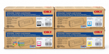 Oki C711 Set | 44318604, 44318603, 44318602, 44318601 | Original Oki Toner Cartridge - Black, Color