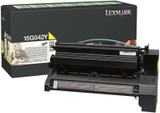 Original Lexmark 15G042Y Return Program High-Yield Laser Toner Cartridge  Yellow