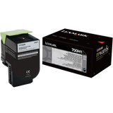 Original Lexmark 700H1 70C0H10 Black High-Yield Laser Toner Cartridge