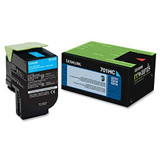 Original Lexmark 701HC 70C1HC0 Return Program Cyan High-Yield Laser Toner Cartridge