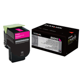 Original Lexmark 80C0H30 800h3 Magenta High-Yield Toner Cartridge