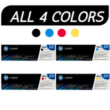 HP 125A SET All 4 colors | CB540A CB541A CB542A CB543A | Original HP Toner Cartridge - Black, Cyan, Magenta, Yellow