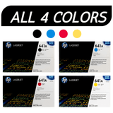 HP 641A SET All 4 colors | C9720A C9721A C9722A C9723A | Original HP Toner Cartridge - Black, Cyan, Magenta, Yellow