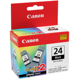 6881A010AB | Canon BCI-24 | Original Canon Ink Cartridge Twin Pack – Black