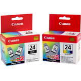 BCI-24 BKC | Original Canon Ink Tank Set - Black, Cyan, Yellow, Magenta