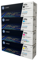 HP 410X SET (OEM) 4-Pack | Original HP High-Yield Toner Cartridges - Black, Cyan, Magenta, Yellow