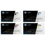 HP 654X 654A SET | CF330X CF331A CF332A CF333A | Original HP Toner Cartridge - Black, Cyan, Magenta, Yellow