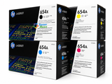 HP 654X 654A Set | 4-Pack Original Toner Combo | All Four Colors Included