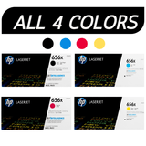 HP 656X SET All 4 colors | CF460X CF461X CF462X CF463X | Original HP Toner Cartridge - Black, Cyan, Yellow, Magenta