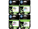 Original HP 920X SET l CD975AN, CD972AN, CD974AN, CD973AN | High-Yield Ink Cartridges - Black, Cyan, Magenta, Yellow