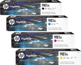 HP 981A SET | Original HP Ink Cartridges - Black, Cyan, Yellow, Magenta