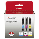 6514B009 | Canon CLI-251 | Original Canon Ink Cartridge - Cyan, Magenta, Yellow
