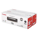 2662B004AA | Canon 118 | Original Canon Laser Cartridge - Dual Pack - Black