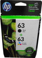 L0R46AN | HP 63 | Original HP 2-Pack Ink Cartridges - CMYK