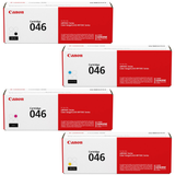 Canon 046 Set | Original Canon Laser Toner Cartridges – Black, Cyan, Magenta, Yellow